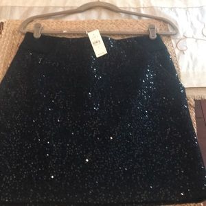 Black sequins skirt